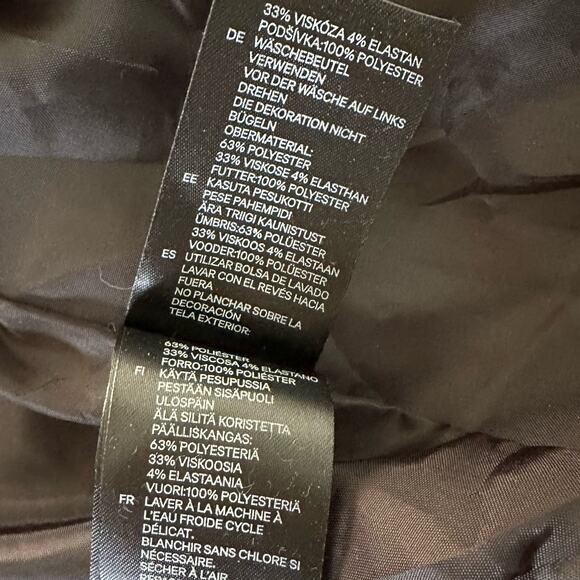 H&M Womens Jacket Chain Embeliished Shoulder Open Front Evening Party Goth | 4 - Picture 8 of 12